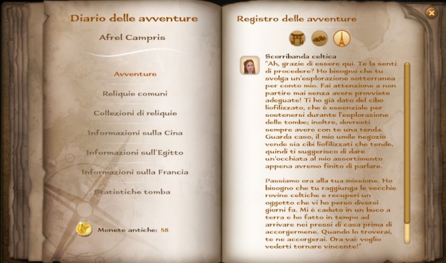 Alt Registro delle avventure